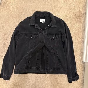 YMI Distressed Light Black Jean Jacket